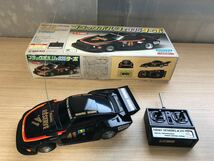 390 H【中古】NIKKO 1/14スケール　ブラックポルシェ935ターボ　ラジコン　おもちゃ_画像1