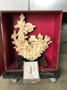 363 F【中古】中国工芸美術大師 張民輝　作　　月下瑞祥　