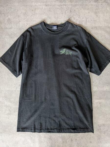 【レア】OLD STUSSY &#34;Dinosaur&#34; T SHIRT L ステューシー アーカイブ 90s ヴィンテージ