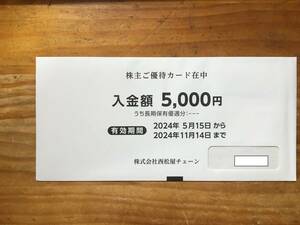 ☆西松屋 株主優待カード 5000円分☆ 