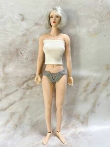 TBLeague/Phicen woman figure 1/6 scale head + body silver hair secondhand goods 