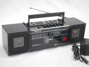 SONY ZX-3 (B) DIGITABLE3 FM/AM stereo cassette Sony Showa Retro radio-cassette black operation goods 