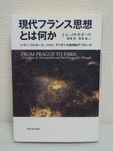 現代フランス思想とは何か レヴィ=ストロース、バルト、デリダへの批判的アプローチ ★ J.G.メルキオール 財津理 荻原真 ◆ 画期的論考