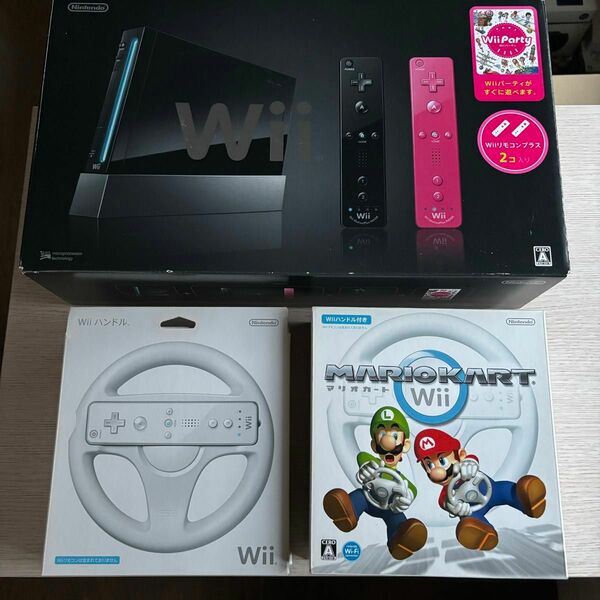任天堂　Wii リモコン2個セット　マリオカートセット