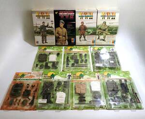 DRAGON Dragon WW2 two next large war + THE ULTIMATE SOLDIER 1/6 military figure u Epo n together set 11 point unused present condition goods YE177