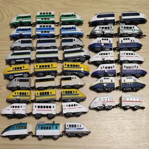 [1 jpy start ] Capsule Plarail Shinkansen set sale dokta- yellow East-i 0 series 100 series 200 series 500 series 800 series E1 series E2 series E3 series E4 series present condition goods 