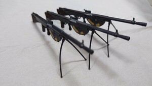 1/12 ショーシャ軽機関銃 FM Mle1915 Chauchat 光造形3Dプリンター④ 三丁セット