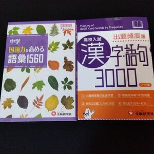 高校入試　中学国語力を高める語彙1560　漢字語句3000 受験研究社