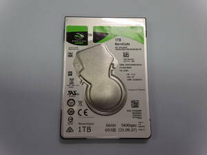 2.5インチ HDD 1TB Seagate ZDEGAB3E