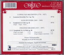 ORFEO　ブラームス　交響曲4、プフィッツナー　交響曲、他　フルトヴェングラー/VPO_画像2