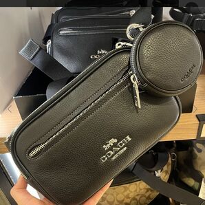 coach ボディバッグ　総革コインケース付き　レシートあり