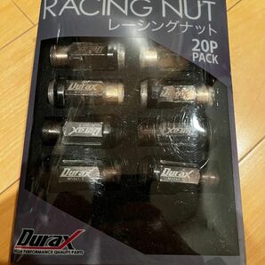 DURAX アルミレーシングナット20個）盗難防止ナット4個付き）M12×P1.5