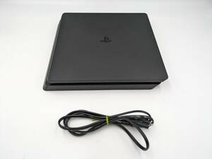 ④1円～【動作良好品 FW9.00以下】本体のみ PlayStation 4 ジェット・ブラック 500GB CUH2100A SONY PS4 Ver7.51【電源付き・封印有り】