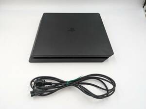 ②1円～【動作良好品】本体のみ PlayStation 4 ジェット・ブラック 500GB CUH2100A SONY PS4 Ver11.02【電源付き・封印有り】