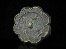 ⑧ 銅鏡 銅製 中国美術『古鏡』素鏡 和鏡 古銅器 古玩 古美術 時代_画像2