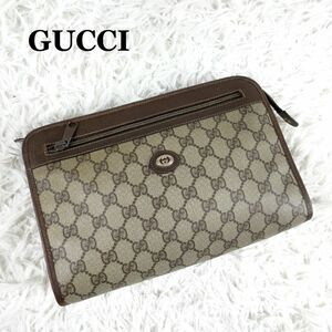 GUCCI オールドグッチ セカンドバッグ クラッチバッグ GG スプリーム PVC ユニセックス ヴィンテージ