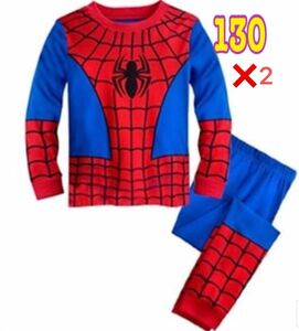 スパイダーマン　パジャマ　セットアップ　130 2セット