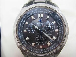 1 jpy * secondhand goods [CASIO] Casio Oceanus chronograph Tough Solar OCW-600 wristwatch 