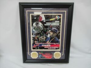 1円★【イチロー】2006 WORLD BASEBALL CLASSIC CHAMPION ICHIRO JAPAN 10 VS CUBA 6 コレクション インテリア 野球 WBC フォトプラーク 