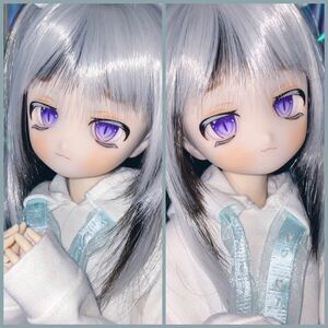 Art hand Auction DDH-27 رأس مخصص جلد شبه أبيض SW جلد فينيل ناعم مع عيون حجرية صعبة MDD Dollfie Dream, لعبة, دمية شخصية, حلم دولفي, القطع