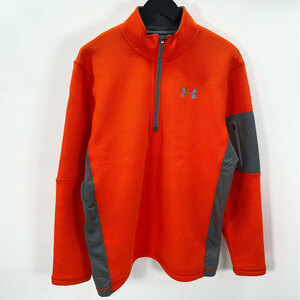 アンダーアーマー UNDER ARMOUR ハーフジップ トップス オレンジ XLサイズ表示 現状品 中古品 nn0101 017