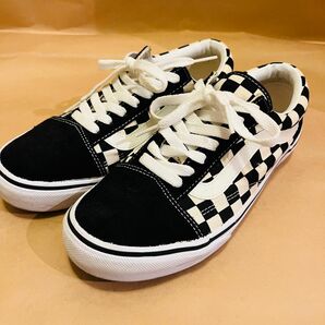 VANS バンズ　スニーカー　オールドスクール　チェック　24.5cm レディース