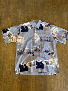 Vintage USED古着☆Millerアメキャラプリント 半袖 シャツ SIZE L/G 90s ヴィンテージ