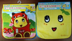 未使用品　ふなっしー　 ミニタオル　３枚セット　２組　６枚セット