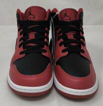 ★Nike GS Air Jordan 1 Mid "Reverse Bred" 554725-660 23cm US4Y ナイキ エアジョーダン リバースブレッド★_画像3