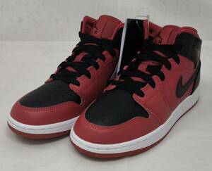 ★Nike GS Air Jordan 1 Mid "Reverse Bred" 554725-660 23cm US4Y ナイキ エアジョーダン リバースブレッド★