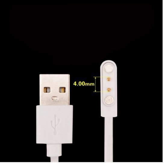送料無料　未使用品　ピン間4.0mm　充電ケーブル　コード　スマートウォッチ USBケーブル