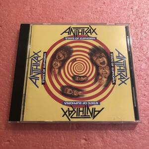 CD 国内盤 ライナー 歌詞対訳付 アンスラックス ステート オブ ユーフォーリア Anthrax State Of Euphoria Thrash Speed Metal