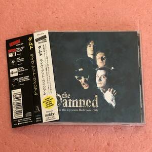 CD 国内盤 帯付 ダムド ライヴ アット ライシアム The Damned Live At The Lyceum Ballroom 1981