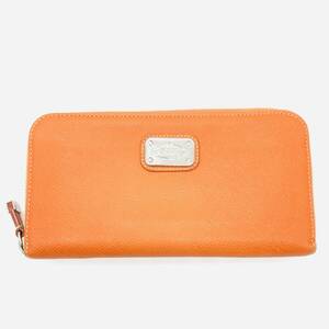 [ storage goods ] TODS Tod's long wallet long wallet orange round fastener purse / ot-0113-sw