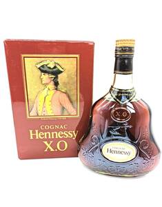 【未開栓】Hennessy ヘネシー XO グリーンボトル 金キャップ ブランデー 700ml 40％ コニャック 箱入り 【中古】io-0707-kc 