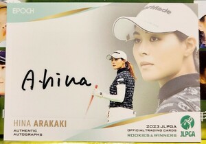 【新垣比菜】 EPOCH2023 JLPGA 女子プロゴルフ ROOKIES & WINNERS　45枚限定　直筆サインカード