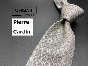 【超美品】Pierre Cardin　ピエールカルダン　ドット柄　ネクタイ　3本以上送料無料　グレイ　0501242