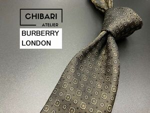 [ новый старый товар ]BURBERRY LONDON Burberry London Logo & точка рисунок галстук 3шт.@ и больше бесплатная доставка Brown 0502119