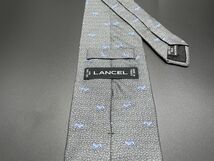 【美品】LANCEL　ランセル　ワンちゃん柄　ネクタイ　3本以上送料無料　グレイ　0503134_画像2