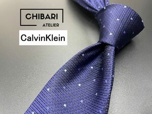 [ super-beauty goods ]CalvinKlein Calvin Klein dot pattern necktie 3ps.@ and more free shipping navy 0503267