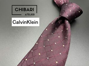 [ super-beauty goods ]CalvinKlein Calvin Klein dot pattern necktie 3ps.@ and more free shipping wine red 0503043