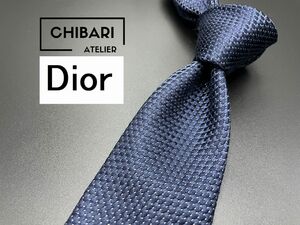 【超美品】Dior　ディオール　ドット柄　ネクタイ　3本以上送料無料　ネイビー　0504213