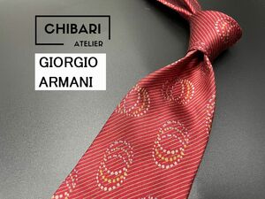 [ super-beauty goods ]GIORGIO ARMANI Armani dot pattern necktie 3ps.@ and more free shipping brown group 0504043