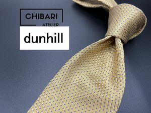 【超美品】dunhill　ダンヒル　ドット柄　ネクタイ　3本以上送料無料　ブラウン　0504029