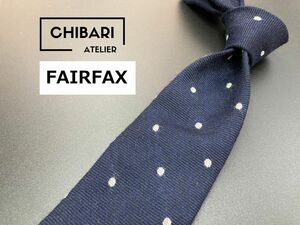 【超美品】FAIRFAX　フェアーファックス　ドット柄　ネクタイ　3本以上送料無料　ネイビー　0505093