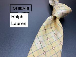[ beautiful goods ]Ralph Lauren Ralph Lauren owl san pattern necktie 3ps.@ and more free shipping yellow beige 0505226