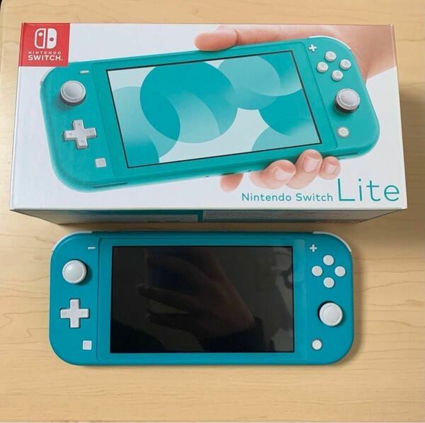 【訳あり】Nintendo Switch Lite ニンテンドー スイッチ ライト　ターコイズ　本体　ケース付き　