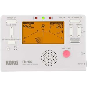 *KORG Korg TM-60-WH white tuner / metronome * new goods / mail service 