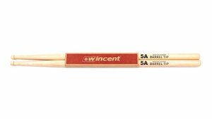 ★Wincent W-5ABT/1ペア [406×14.3mm] ヒッコリー/BARREL TIP ドラムスティック★新品送料込