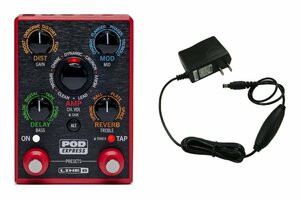 ★LINE6 POD Express Guitar+DC-1G ギター用 アンプ/エフェクト プロセッサー+純正アダプター★新品送料込